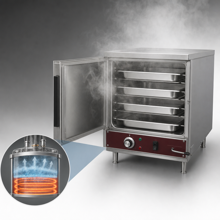 Product image #4 for Southbend Steam Electric Countertop Convection Steamer, 4-Pan Capacity, Auto Fill/Manual Drain, R18A-4M
