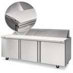 Thumbnail image #4 for Delfield Mega Top 4472NP-30M Three-Section Mega Top Sandwich/Salad Prep Table Refrigerator, 72-Inch, 30-Pan, Stainless Steel