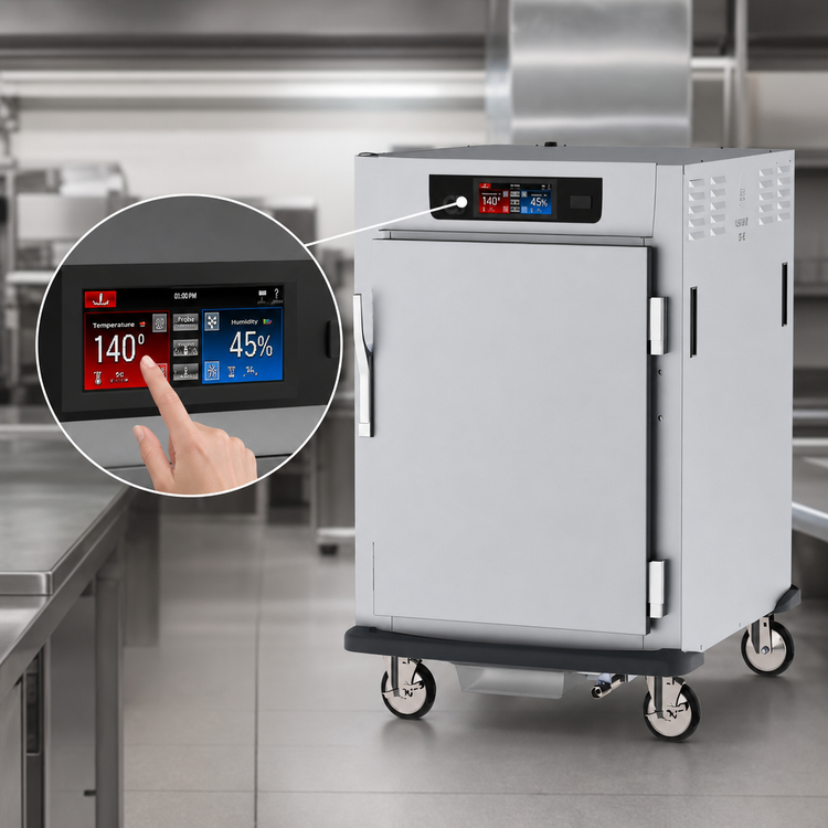 Product image #4 for Metro C5 9 Series Controlled Humidity Heated Holding and Proofing Cabinet, 1/2 Height Pass-Through, Universal Wire Slides