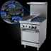 Thumbnail image #4 for Garland GFE Starfire Pro 24-Inch Gas Restaurant Range with 2 Open Burners, 12-Inch Thermostatic Griddle and Space Saver Oven