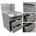 Thumbnail image #4 for Vulcan Endurance 36-Inch Natural Gas Restaurant Range with 36-Inch Charbroiler and 2-Drawer Refrigerated Base
