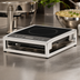 Thumbnail image #5 for Cal-Mil Milo Chrome-Plated Rectangular Induction Unit with Burner
