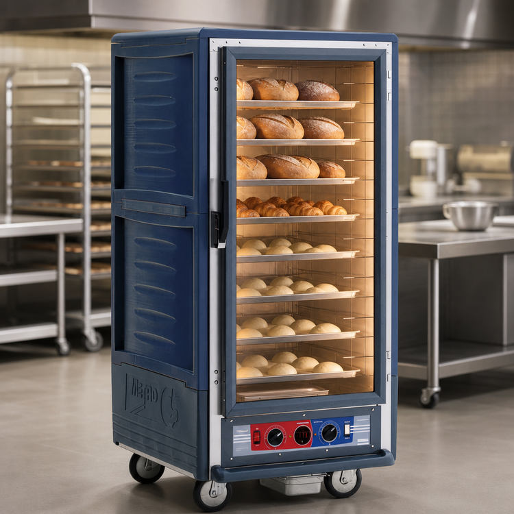 Product image #4 for Metro C5 3 Series 3/4 Height Combination Heated Holding and Proofing Cabinet with Blue Insulation Armour and Clear Polycarbonate Door