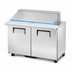 Thumbnail image #4 for True Mega Top 48-Inch 2-Section 2-Door Sandwich/Salad Prep Table with 12-Pan Top