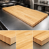 Thumbnail image #4 for Boos Block 84 x 25 Inch Northern Hard Rock Maple Blended Edge Grain Kitchen Countertop with Varnique Finish
