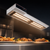 Thumbnail image #4 for Hatco Glo-Ray 42-Inch High-Watt Dual Lighted Infra-Black Strip Heater with 6-Inch Spacer