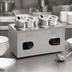 Thumbnail image #4 for Nemco 6120A-230 Twin-Well Wet Countertop Food Warmer, 2 x 4 Qt., 230V