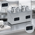 Thumbnail image #4 for Nemco 4-Quart Twin-Well Wet Countertop Food Warmer with Inset, Cover & Ladle, 220V
