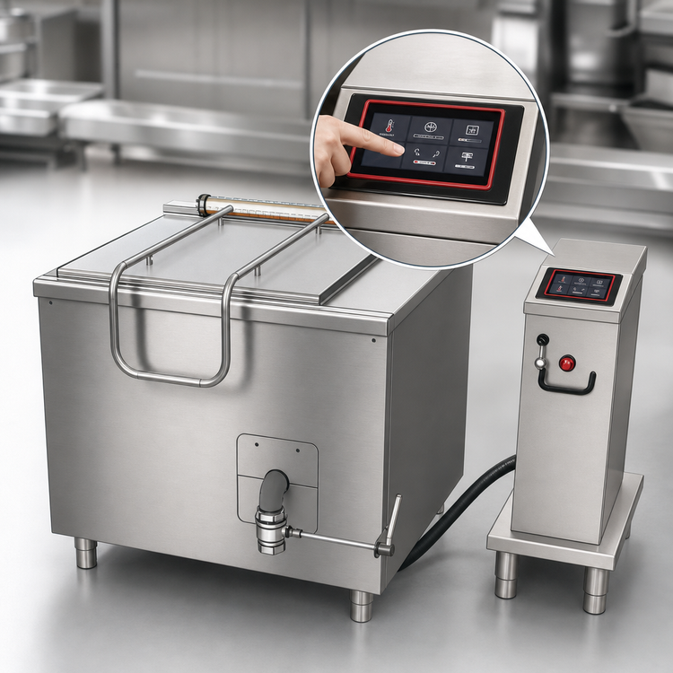 Product image #4 for Firex Multicooker UCPMDE2-32 Double Basin Electric Multicooker, 32 Gallons Per Basin