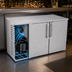 Thumbnail image #4 for 52-Inch Two-Section Narrow-Door Low-Profile Refrigerated Back Bar Storage Cabinet