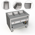 Thumbnail image #4 for Thurmaduke TEHF-46PG Mobile Hot Food Unit with 3 Sealed Wells, Paint Grip Steel Body
