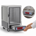 Thumbnail image #4 for Metro C5 3 Series Half-Height Mobile Heated Holding Cabinet with Clear Polycarbonate Door, Gray Insulation Armour