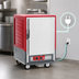Thumbnail image #4 for Metro C5 3 Series Half-Height Single-Compartment Mobile Heated Holding Cabinet with Solid Door and Fixed Wire Slides