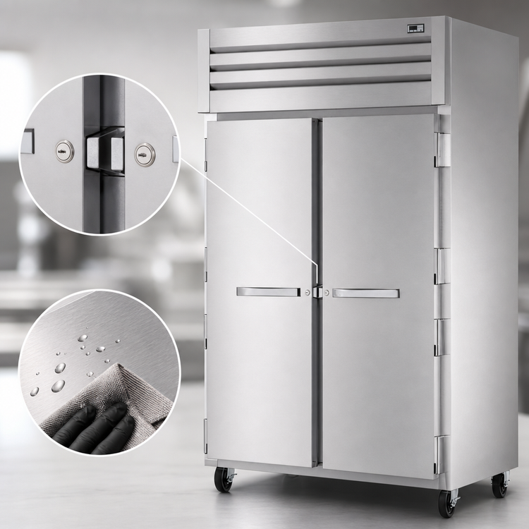 Product image #4 for True SPEC SERIES Two-Section Reach-In Refrigerator with Solid Stainless Steel Doors