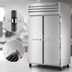 Thumbnail image #4 for True SPEC SERIES Two-Section Reach-In Refrigerator with Solid Stainless Steel Doors