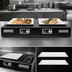 Thumbnail image #4 for TableCraft Double Induction Countertop Action Station Kit, 2-Burner, Brushed, Translucent Black