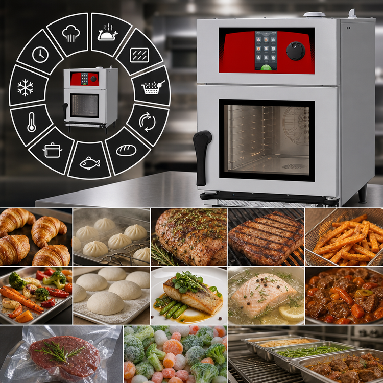 Product image #4 for Vulcan Mini-JetR Right-Hinged Countertop Electric Boilerless Combi Oven Steamer