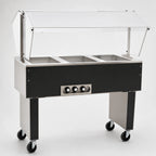 Thumbnail image #4 for Eagle Group Service Mate BPDHT2-208 Portable 2-Well Buffet Hot Food Table, 33-Inch, Stainless Steel Top, 208V