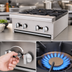 Thumbnail image #4 for Turbo Air Bake Tech Innovation 24-Inch Countertop Gas Hotplate, 4-Burner, 128,000 BTU
