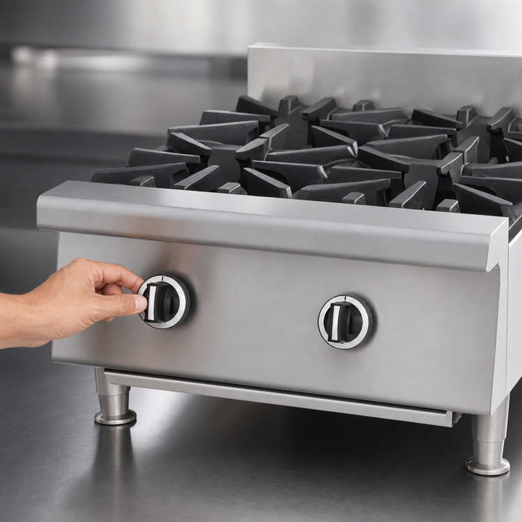 Product image #4 for Garland US Range UT Counter 12-Inch Heavy-Duty Countertop Gas Hot Plate with 2 Open Burners