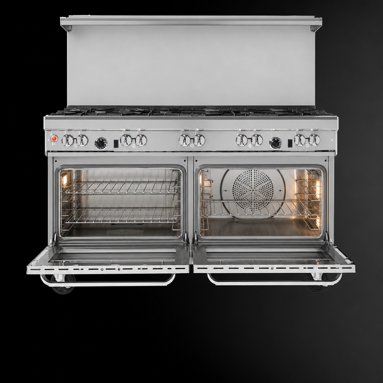 Product image #4 for Southbend Ultimate 60-Inch Gas Restaurant Range with 8 Open Burners, Standard Oven and Convection Oven