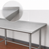 Thumbnail image #4 for Advance Tabco 108-Inch x 36-Inch 304 Stainless Steel Open Base Work Table with 1-1/2-Inch Rear Up-Turn
