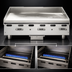 Thumbnail image #5 for Vulcan VMG24 Heavy-Duty Countertop Manual Gas Griddle, 24 x 24-Inch Cooking Surface, 54,000 BTU