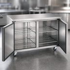 Thumbnail image #4 for Hurakan by Equip.me 36-Inch Two-Section Undercounter Refrigerator with Solid Doors