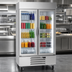 Thumbnail image #4 for Beverage-Air Horizon Series Two-Section Reach-In Glass Door Freezer, 44 Cu. Ft., Bottom-Mount Self-Contained Refrigeration