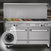 Thumbnail image #4 for Southbend Ultimate 60-Inch Gas Restaurant Range with 48-Inch Thermostatic Griddle, Open Burners, and Cabinets