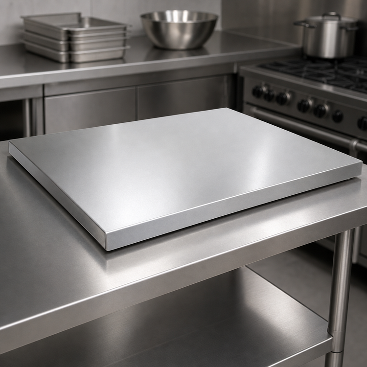 Product image #5 for John Boos Stainless Steel Countertop, 48 x 38 Inches, Flat No-Backsplash Design