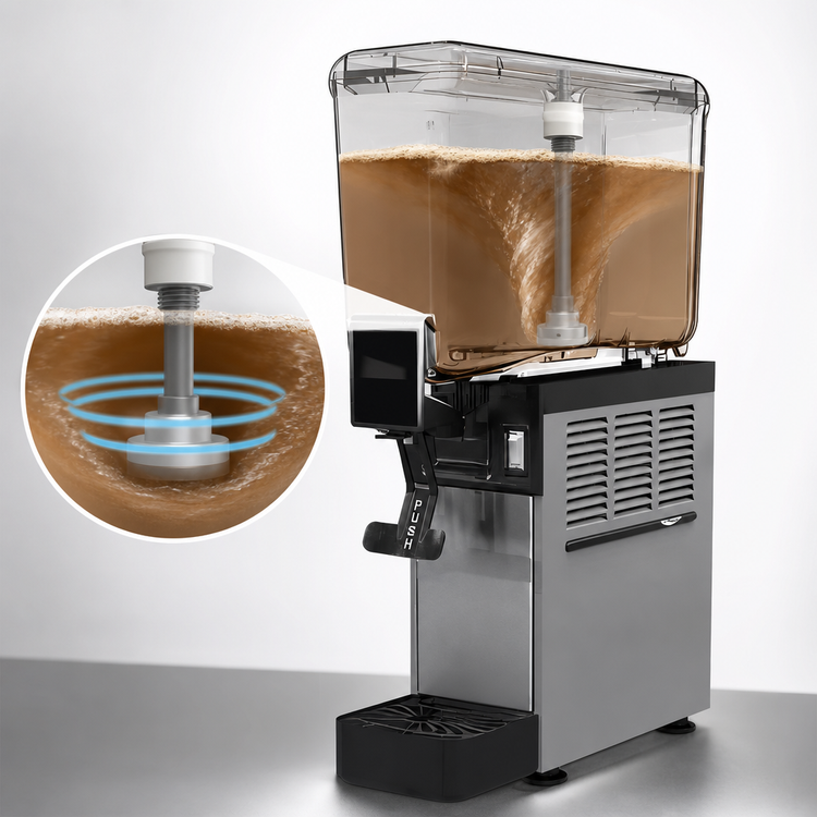 Product image #4 for Vollrath Countertop Pre-Mix Refrigerated Beverage Dispenser with 1 x 2.11-Gallon Agitator Bowl