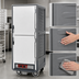 Thumbnail image #4 for Metro C5 3 Series Full-Height Moisture Heated Holding and Proofing Cabinet with Dutch Insulated Aluminum Doors, Gray