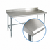 Thumbnail image #4 for Eagle Group Deluxe Series Stainless Steel Work Table with Rolled Front Edge and 4-1/2 Inch Backsplash, 144 x 36 Inches