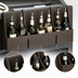 Thumbnail image #5 for Cambro 7-Bottle Single Hang-On Plastic Speed Rail for 650/730 Cambar Series, Dark Brown
