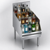 Thumbnail image #4 for Krowne Royal Series Freestanding Underbar Liquor Bottle Display Unit, 18 x 24 Inch, 16-Bottle Capacity, Stainless Steel