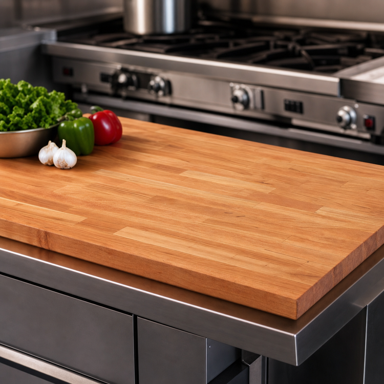 Product image #4 for Boos Block American Cherry Blended Edge Grain Kitchen Countertop, 48 x 36 x 1-1/2 Inch, Flat