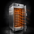 Thumbnail image #4 for Carter-Hoffmann RTB201 1-Section Mobile Heated Holding Cabinet for Rational Combimaster & SelfCooking Center Oven Racks