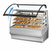 Thumbnail image #5 for True Specialty Display Dry Full-Service Pastry Display Case, 59-1/4 Inch, Curved Glass Front, Stainless Steel, 3-Tier Shelves