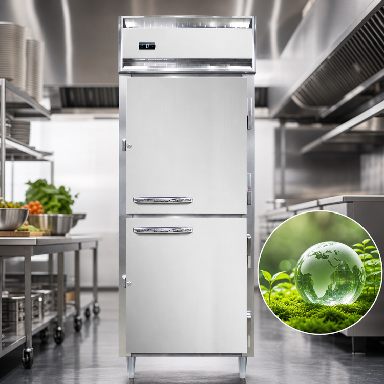 Product image #4 for Continental Refrigerator Designer Line D1FENSAHD One-Section Wide Reach-In Freezer with Half-Height Solid Doors