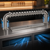 Thumbnail image #4 for Glastender Pipe Pass-Thru Countertop Air-Cooled Draft Dispensing Tower with 14 Stainless Steel Faucets