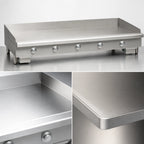 Thumbnail image #4 for Imperial (Middleby) ITG-60-E 60-Inch Electric Countertop Griddle, 24-Inch Deep, Thermostatic, Polished Steel Plate