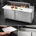 Thumbnail image #5 for Beverage-Air 60-Inch Two-Section Sandwich Prep Table with 17-Inch Cutting Board and 10-Pan Top