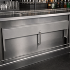 Thumbnail image #4 for Glastender, Inc. SSRC-47 47-Inch Single Speed Rail Locking Cover, Stainless Steel