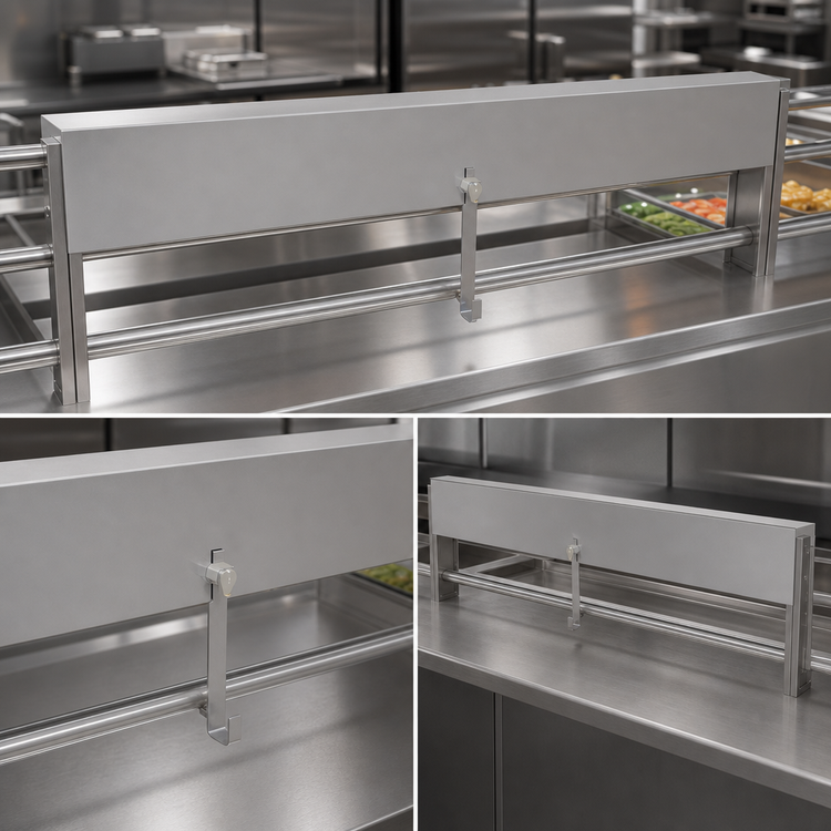 Product image #4 for 45-Inch Single Speed Rail Locking Cover, Stainless Steel