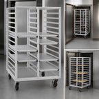 Thumbnail image #4 for Channel Manufacturing 410A-DOR Double-Section Side-Loading Aluminum Bun Pan Rack, No Lift, 60-Pan Capacity