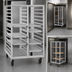Thumbnail image #4 for Channel Manufacturing 410A-DOR Standard Heavy-Duty Double-Section Side-Loading Aluminum Bun Pan Rack, No Lift