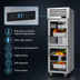 Thumbnail image #4 for Turbo Air PRO Series One-Section Glass Half-Door Reach-In Refrigerator, Top-Mount, 25.73 Cu. Ft., R-290