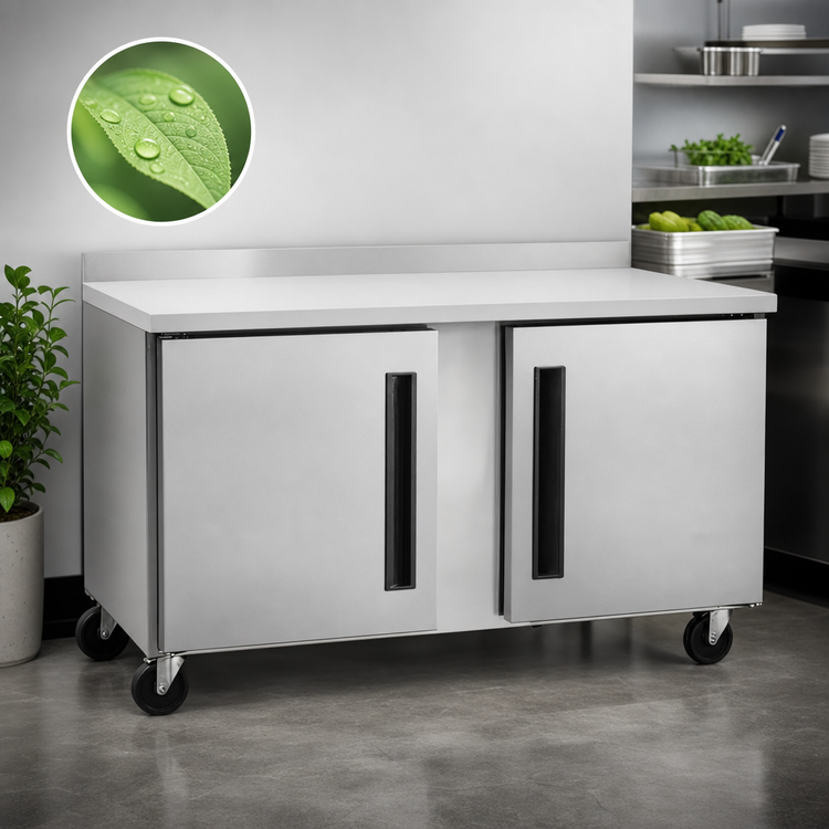 Product image #4 for Centerline by Traulsen 60-Inch Compact Worktop Undercounter Freezer with Solid Doors, Rear-Mount Refrigeration, 16.94 Cu. Ft.