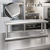 Thumbnail image #4 for BK Resources Double Tier Pass Through Shelf, 48 x 24 Inch, 304 Stainless Steel, 8 Inch Max Wall Thickness